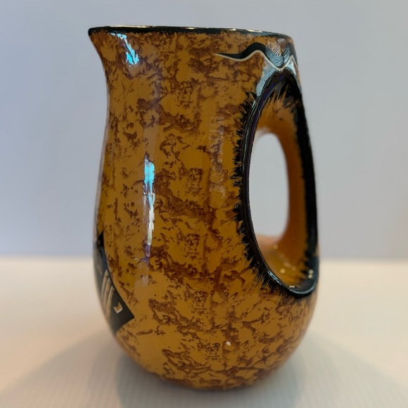 Vintage Native American Southwestern Handcrafted Pottery By Maw Paw Pitcher Owl - Picture 2 of 11